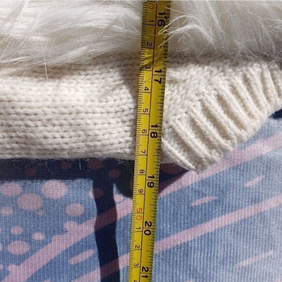 H&M Sleeveless M Knitted Faux Fur Open Women's Cardigan.Condition: good - Picture 4 of 7